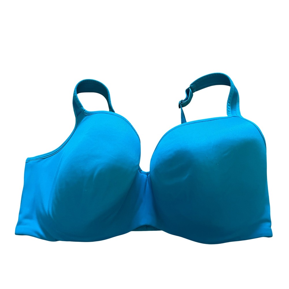 Cacique Full Coverage Underwire Bra Turquoise Blue 40DDD 5570
